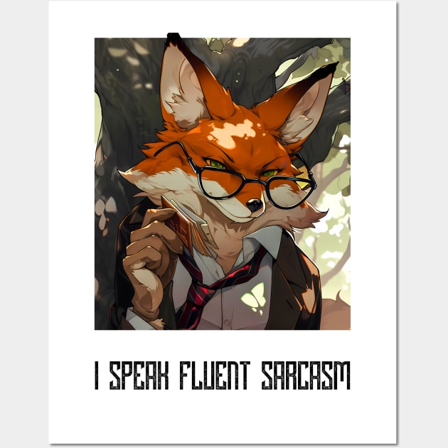 Sarcastic fox Wall Art by MaxDeSanje 